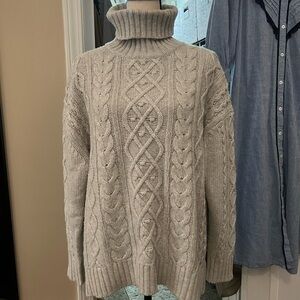 Tuckernuck Gray Cable Knit Sweater